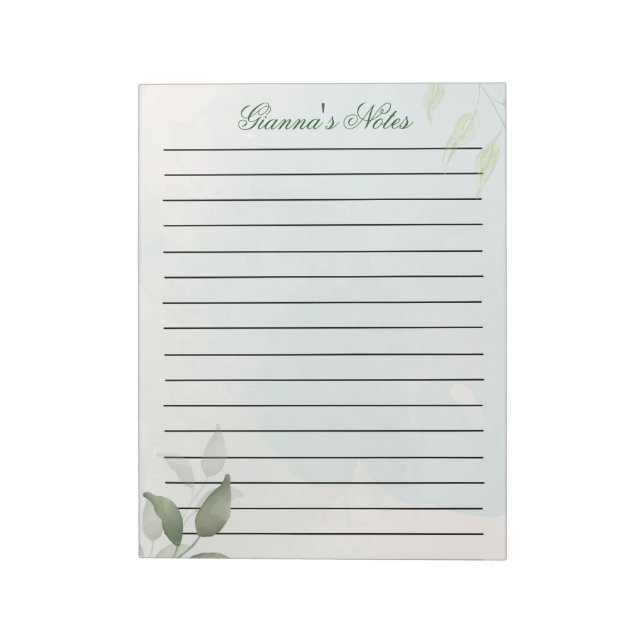 Cuaderno Botánico Cutsum Name (Lado Izquierdo)