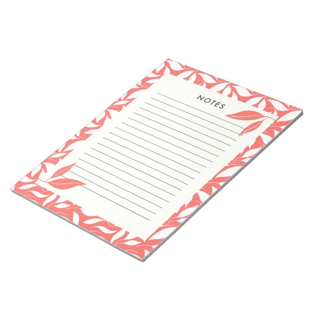 Cuaderno Botánico de Coral Moderno (Lado Derecho)