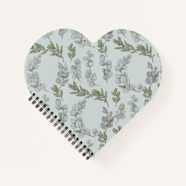 Cuaderno Botánico de Eucalipto Vintage (Anverso)