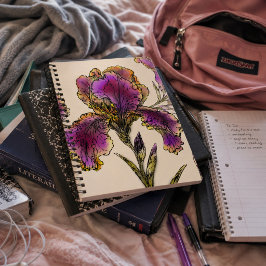 Cuaderno Botánico de Iris Barbudo Vintage