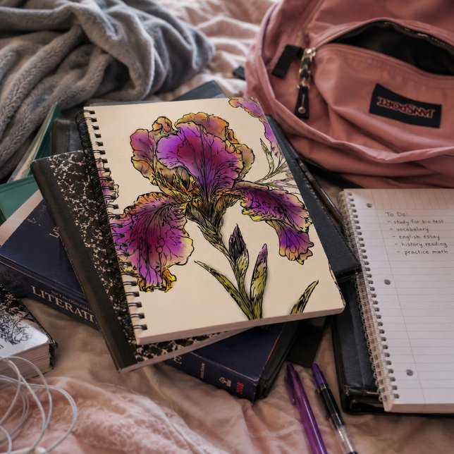 Cuaderno Botánico de Iris Barbudo Vintage (Beautiful botanical artwork for everyday inspiration.)