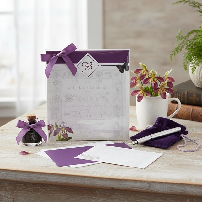 Cuaderno botánico de orquídea y mariposa (Subido por el creador)