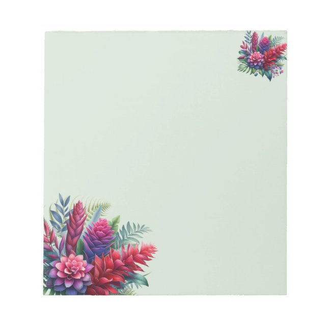 Cuaderno Botánico de Planta de Jengibre Audaz (Frente)