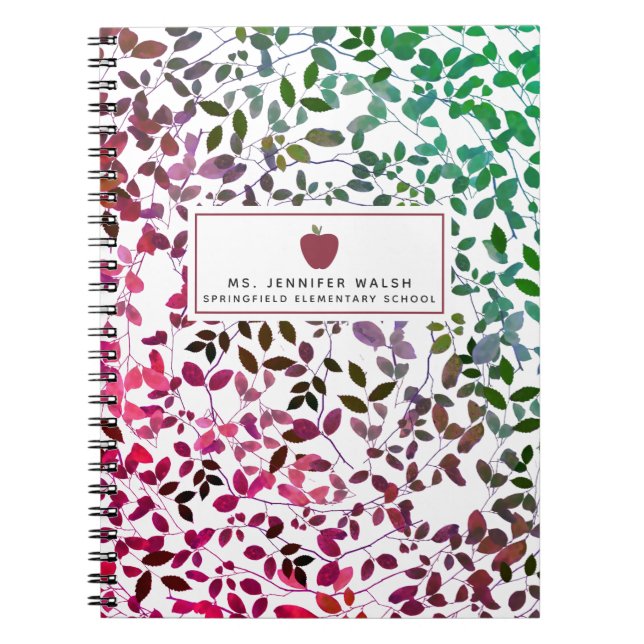 Cuaderno botánico del profesor de Boho Apple (Frente)