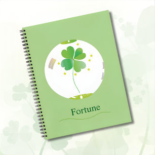 Cuaderno Botánico – Diseño de Trébol de Cuatro Hoj