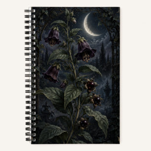 Cuaderno Botánico Gótico de Jardín de Luna Bellado