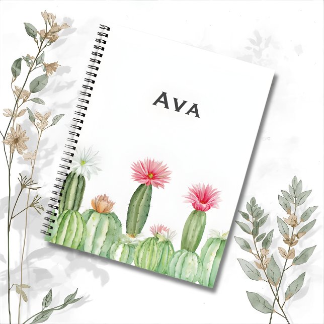 Cuaderno Botánico – Jardín de Cactus en Flor 🌵 (Subido por el creador)