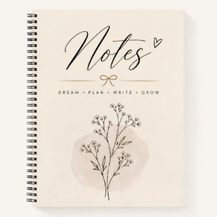 Cuaderno Botánico Minimalista