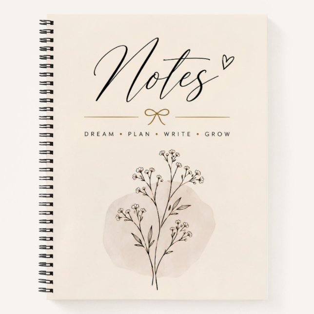 Cuaderno Botánico Minimalista (Anverso)