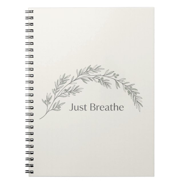 Cuaderno Botánico Minimalista Respira (Frente)