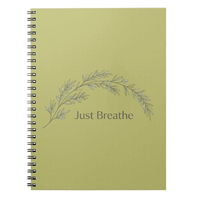Cuaderno Botánico Minimalista Respira (Frente)