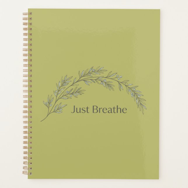 Cuaderno Botánico Minimalista Respira (Anverso)