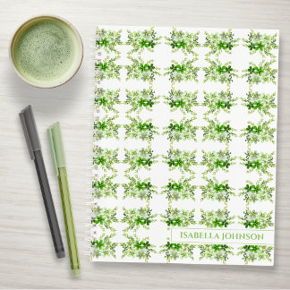 Cuaderno Botánico Personalizado de Acuarela