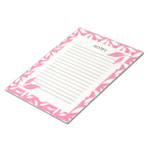 Cuaderno Botánico Rosa Caliente Moderno