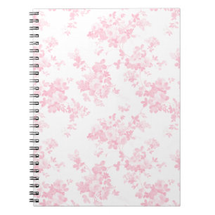 Cuaderno Botánico se ruborizan florales elegantes del