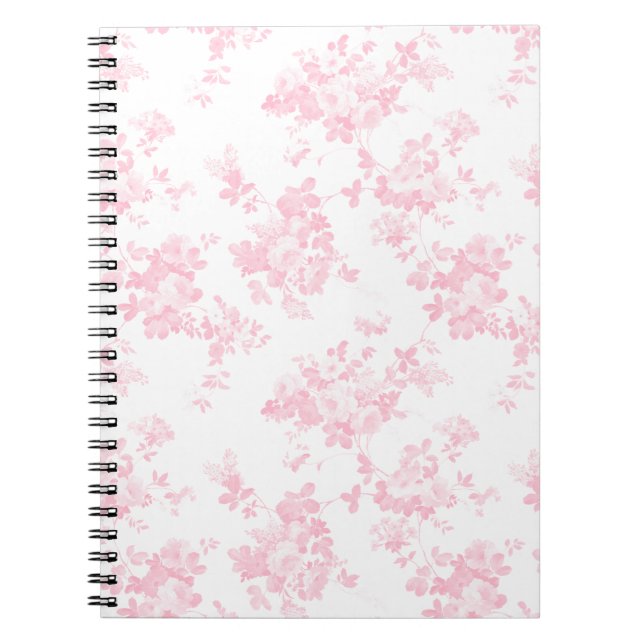 Cuaderno Botánico se ruborizan florales elegantes del (Frente)