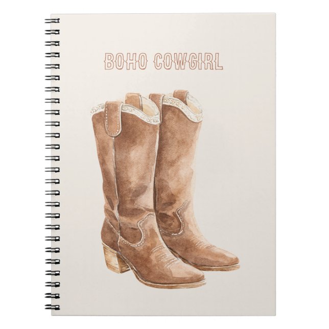 Cuaderno Botas Boho Vaquera (Frente)