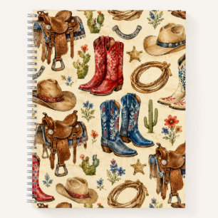 Cuaderno Botas de vaquero de Nashville Silla Occidental