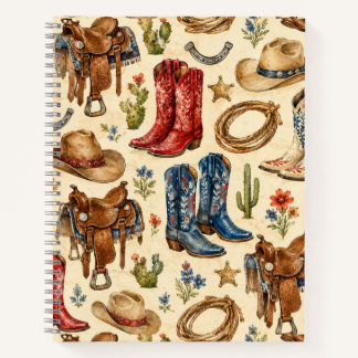Cuaderno Botas de vaquero de Nashville Silla Occidental