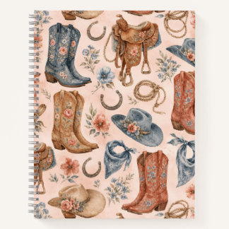 Cuaderno Botas Nashville Cowgirl Blush Silla