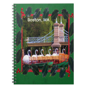 Cuaderno Bote Swan de Boston - Felices Fiestas