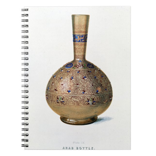 Cuaderno Botella árabe, placa IX de una alba de los fin del (Frente)