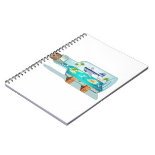 Cuaderno Botella de recuerdo personalizado