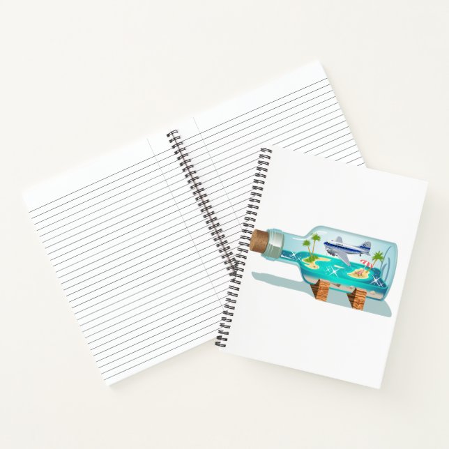 Cuaderno Botella de recuerdo personalizado (Interior)
