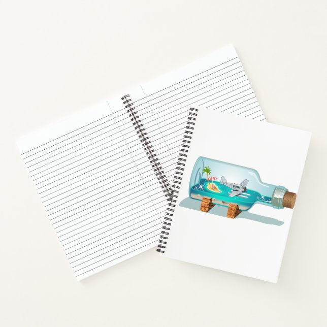 Cuaderno Botella de recuerdo personalizado (Interior)