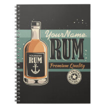 Botella de ron personalizada para marinero Señal r