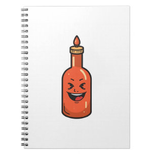 Cuaderno Botella de Salsa Picante de Dibujos Animados Adora