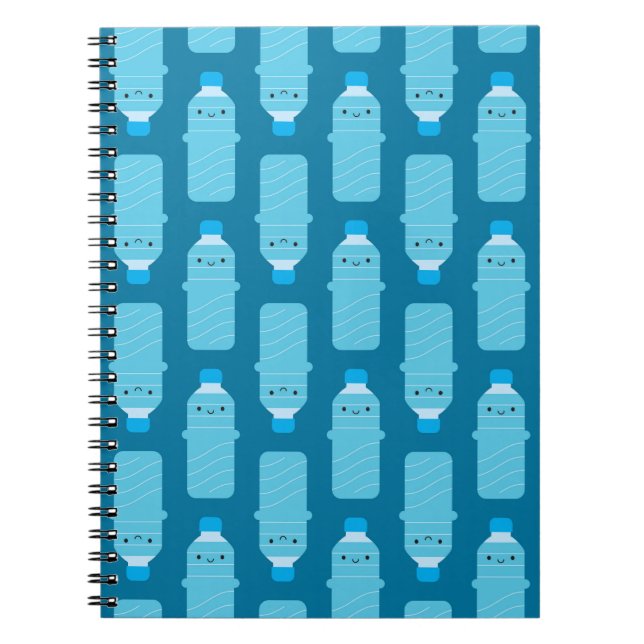 Cuaderno Botellas de agua de Kawaii (Frente)