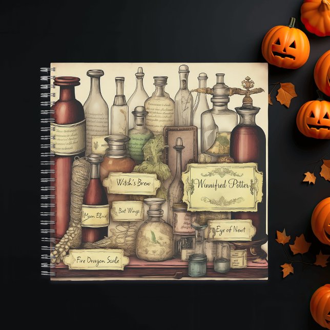 Cuaderno Botellas de poción de la Academia Oscura de Brujas (Subido por el creador)