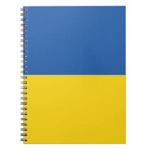 Cuaderno Botón Bandera de Ucrania
