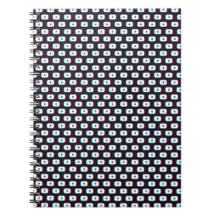 Cuaderno Botón de aplicación TikTok. Diseño de patrones - V