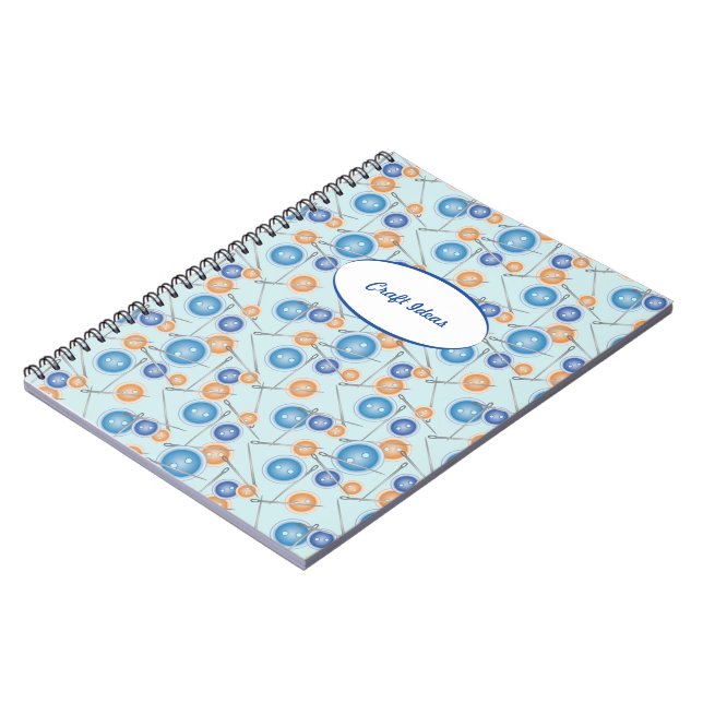 Cuaderno Botones y agujas de coser (Lado Izquierdo)