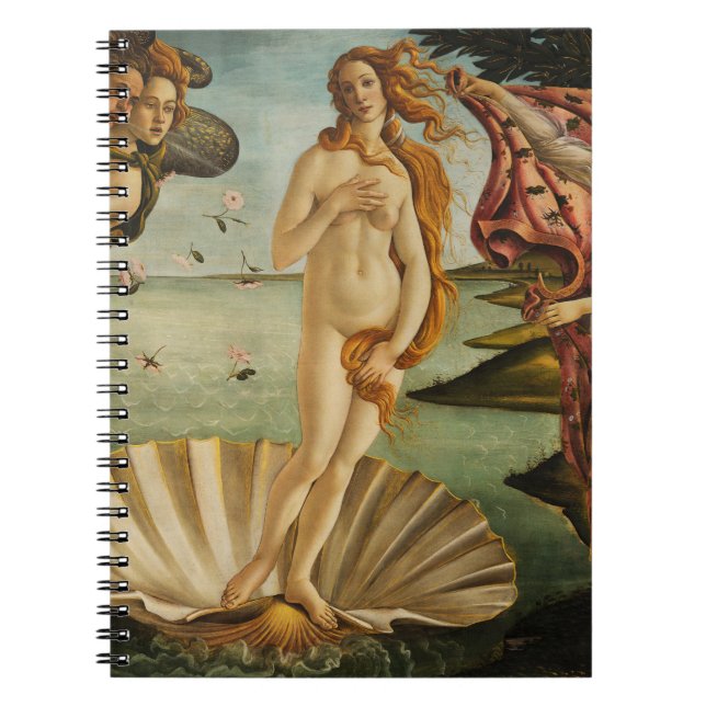 Cuaderno Botticelli el nacimiento de Venus (Frente)