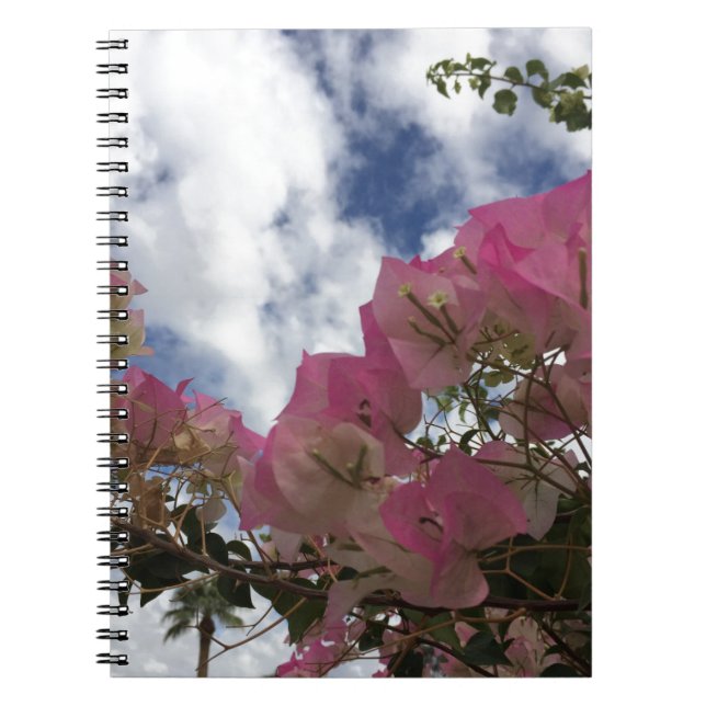 Cuaderno Bougainvillea rosado (Frente)