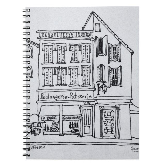 Cuaderno Boulangerie Patisserie, Aviñón (Frente)