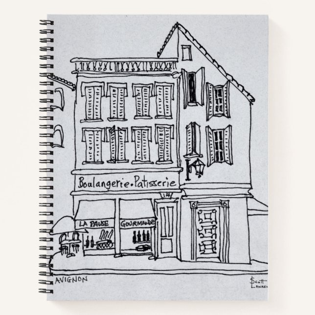 Cuaderno Boulangerie Patisserie, Aviñón (Anverso)