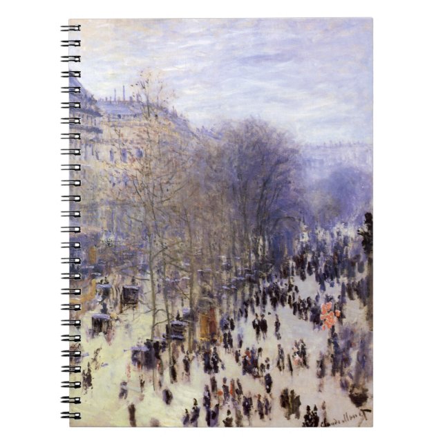 Cuaderno Boulevard des Capucines de Claude Monet, Arte Fino (Frente)