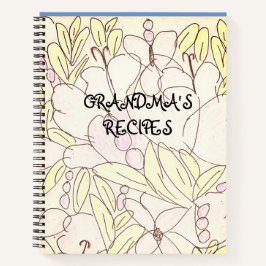 Cuaderno Bountiful Blossoms Recetas de la abuela