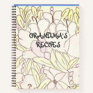 Cuaderno Bountiful Blossoms Recetas de la abuela