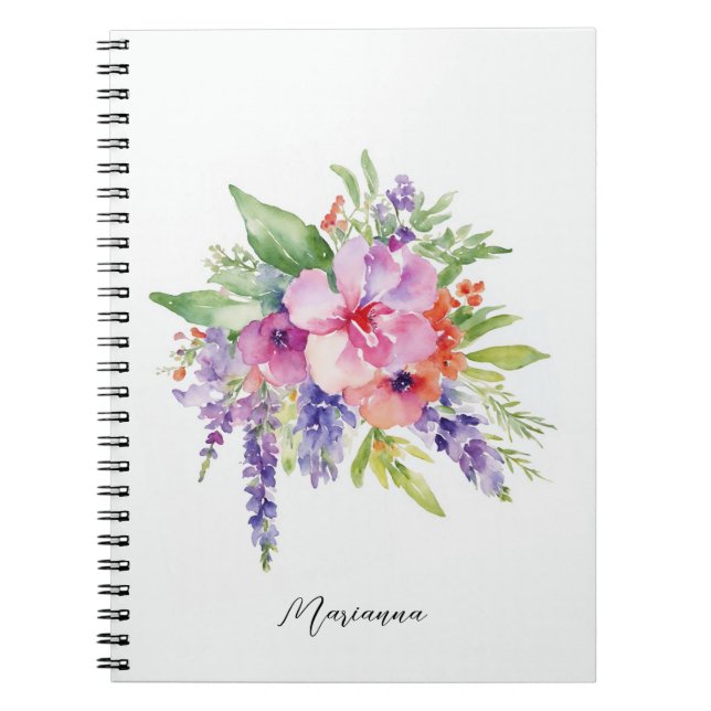Cuaderno Bouquet acuarela (Frente)