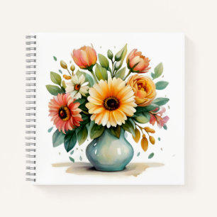 Cuaderno Bouquet de flores acuáticas