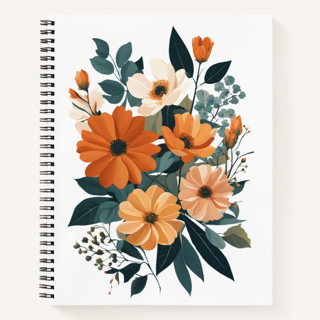 Cuaderno Bouquet de flores de otoño (Anverso)