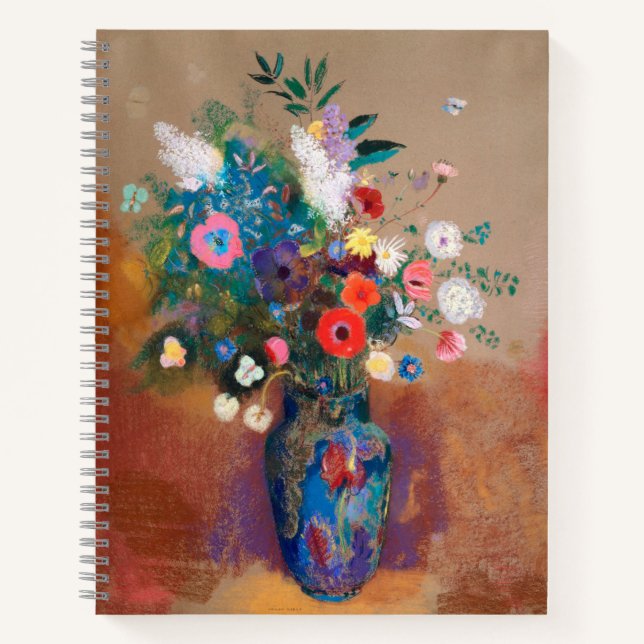 Cuaderno Bouquet de flores - Odilon Redon (Anverso)