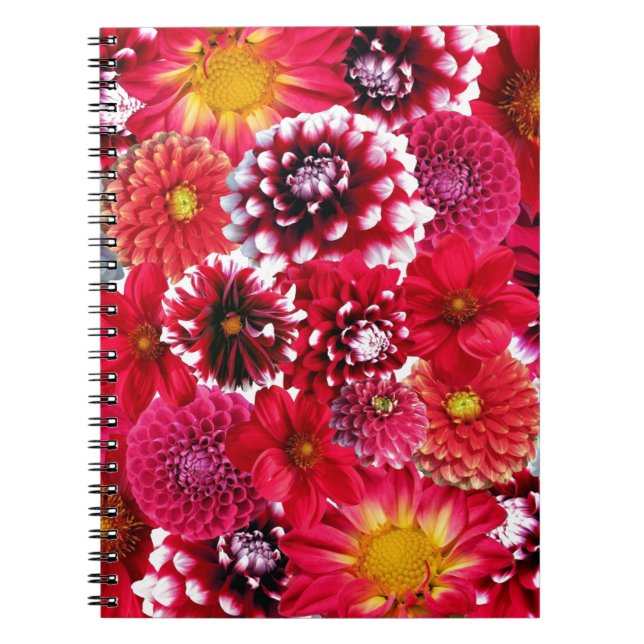 Cuaderno Bouquet de flores rojas (Frente)