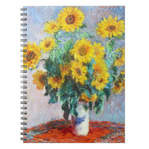 Cuaderno Bouquet de girasoles, Claude Monet, 1880