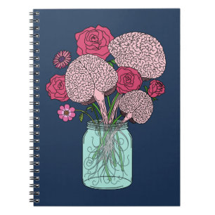 Cuaderno Bouquet de las flores del cerebro